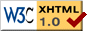 Logotipo de valicación de XHTML